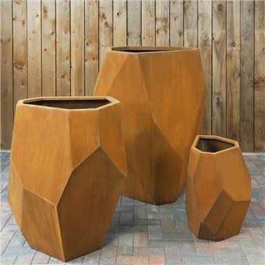 Corten træplanter i stål