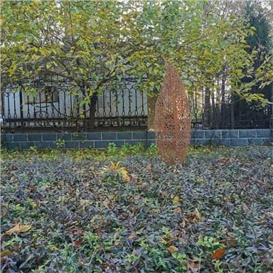 Plænekunst Corten stålbladskulptur