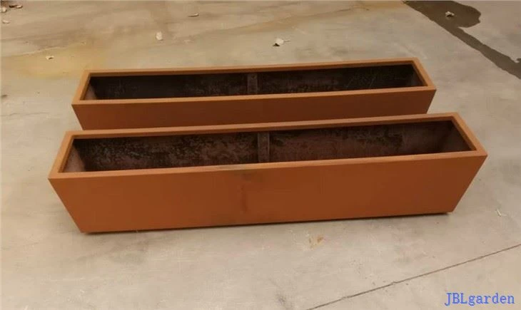 Corten ekstra stor trug plantekasse