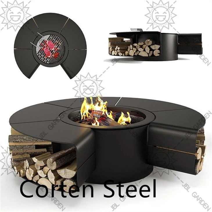 Corten Fireplace