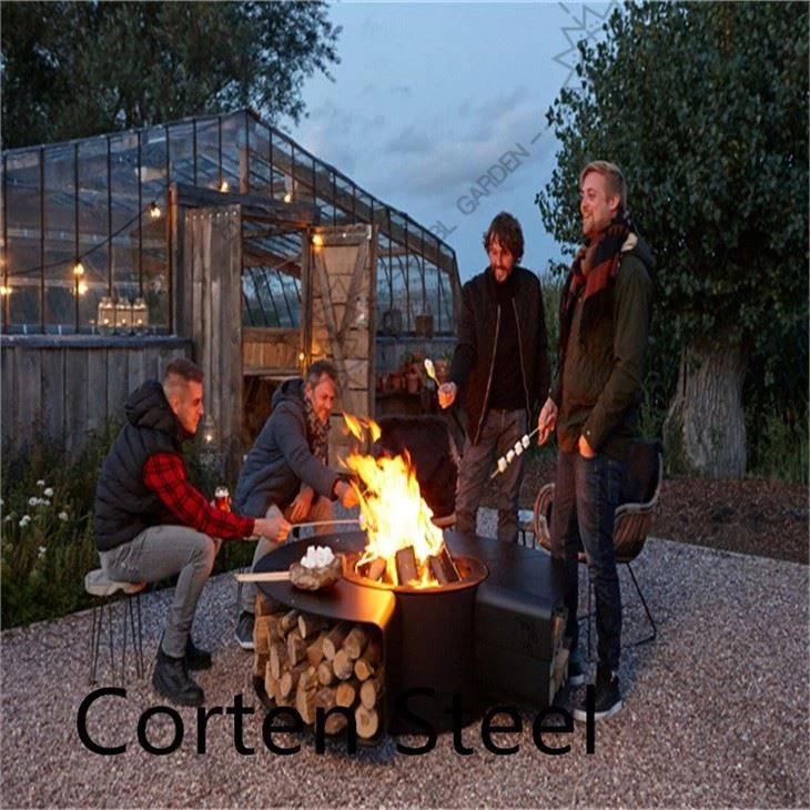 Corten Fireplace