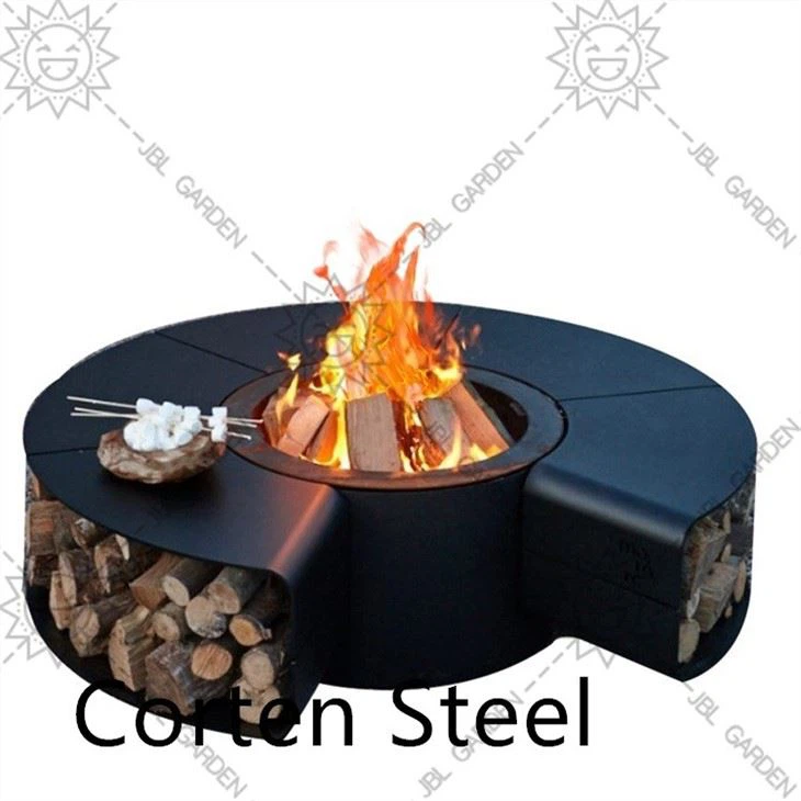 Corten Fireplace