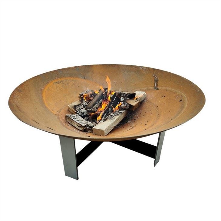 Corten Metal Fire Pit Bowl