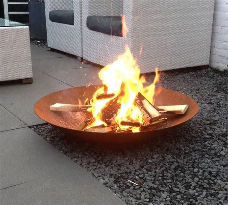 Corten stål brand