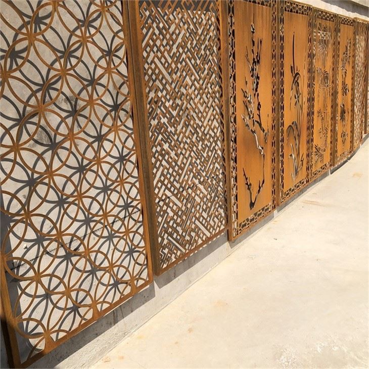 Corten Steel Privacy Fencing Panel