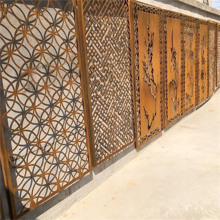 Corten Steel Privacy Fencing Panel