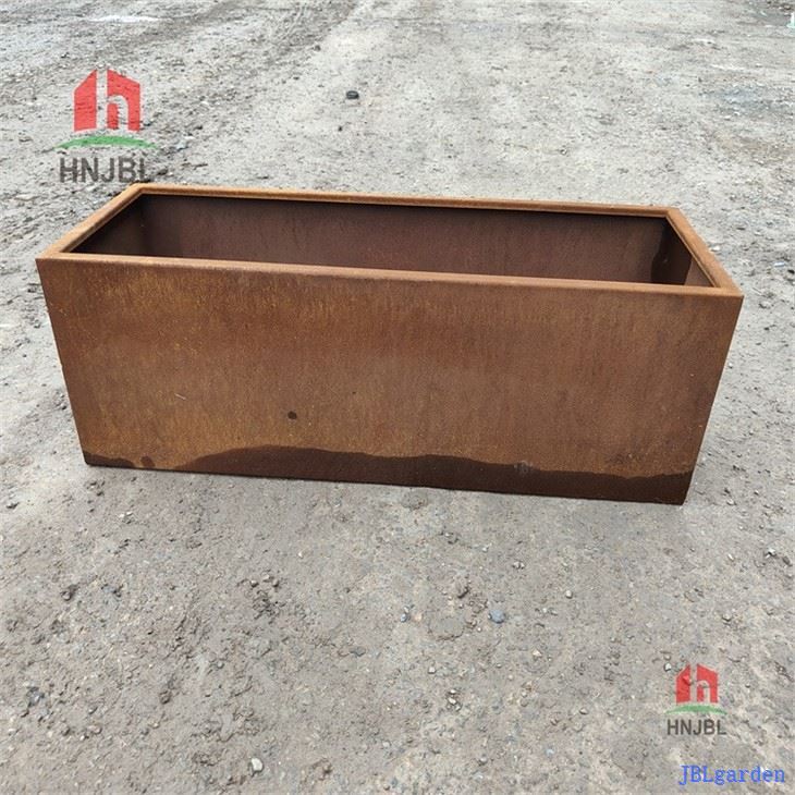 Corten Steel Rectangular Planter