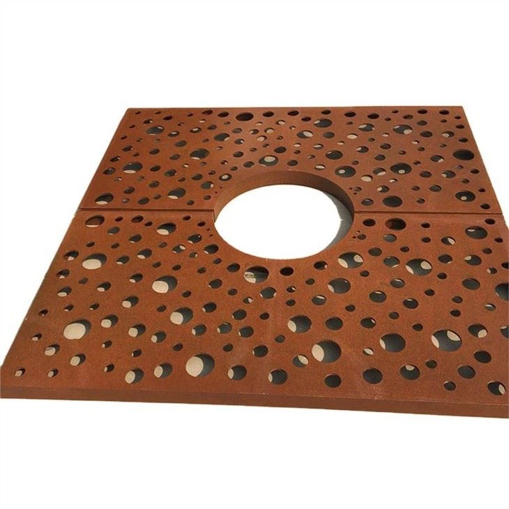 Corten træ gitter