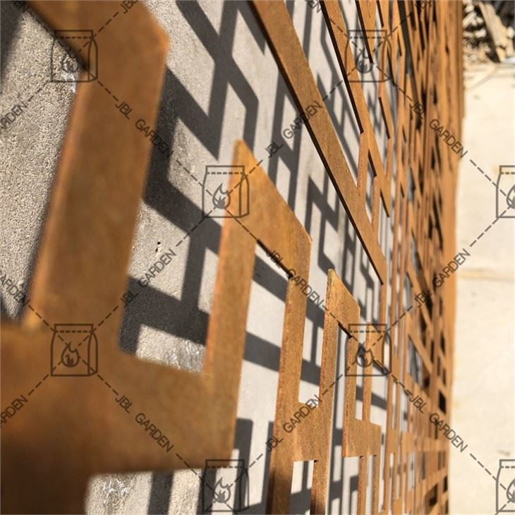 Laserskærende metal corten stål skærm