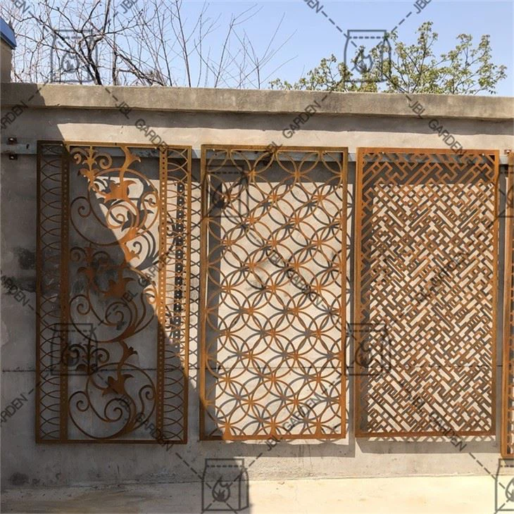 Real Rust Steel Laser Cut Screens
