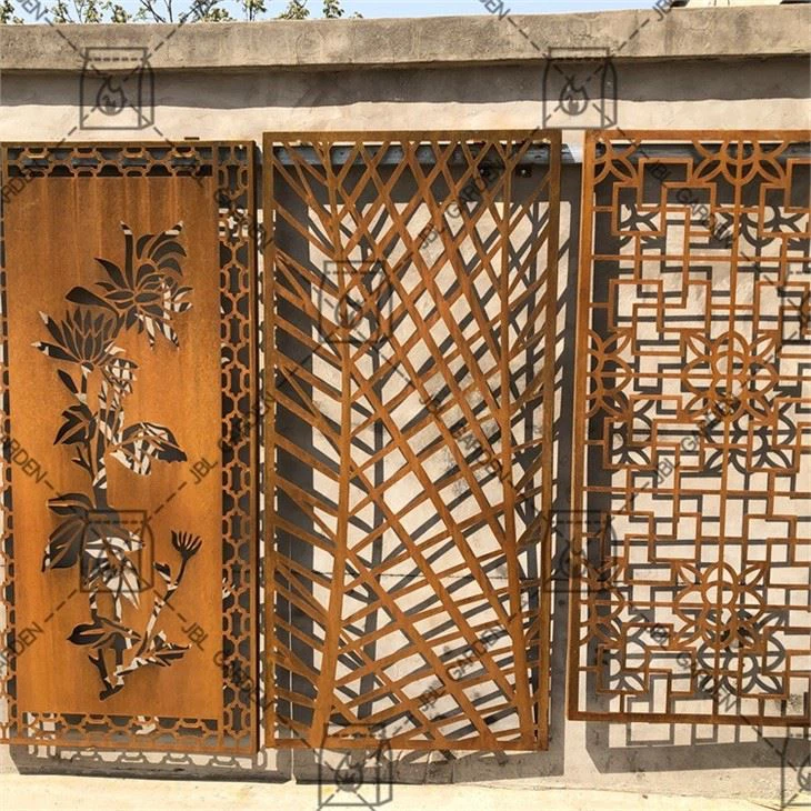 Real Rust Steel Laser Cut Screens