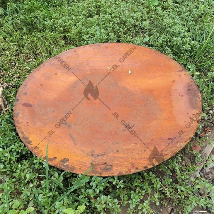 Round Corten Steel Fire Pit