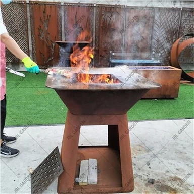 Udendørs grill-grillsæt med flad grill