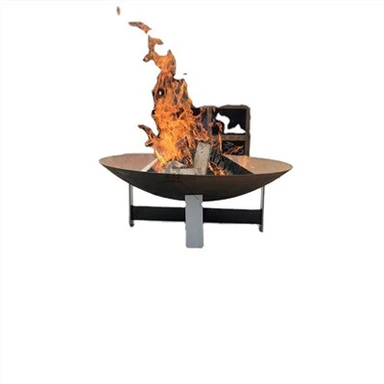 Rund Cor-Ten Steel Fire Pit