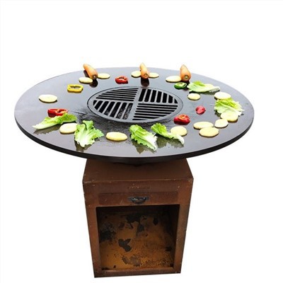 Udendørs ildsted og grillgrill