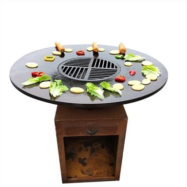 Rusten Corten Steel BBQ Grill