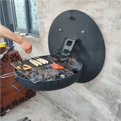 Sort Wall Fold grill