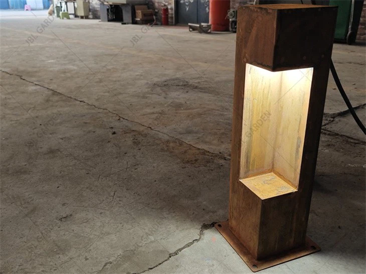 Corten Steel Solar LED Column