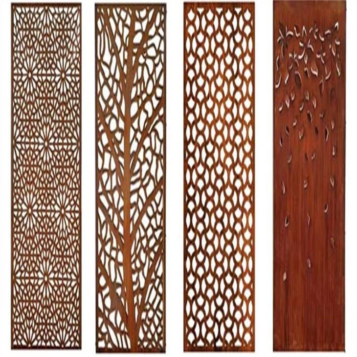 Corten Screens Abstract