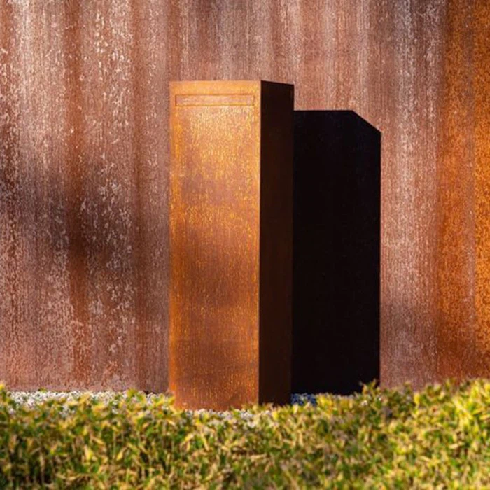 Corten Steel Drop Box Parcel Box Mailbox