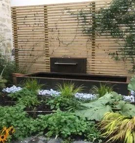 Corten Steel Free Standing Pond Water Wall