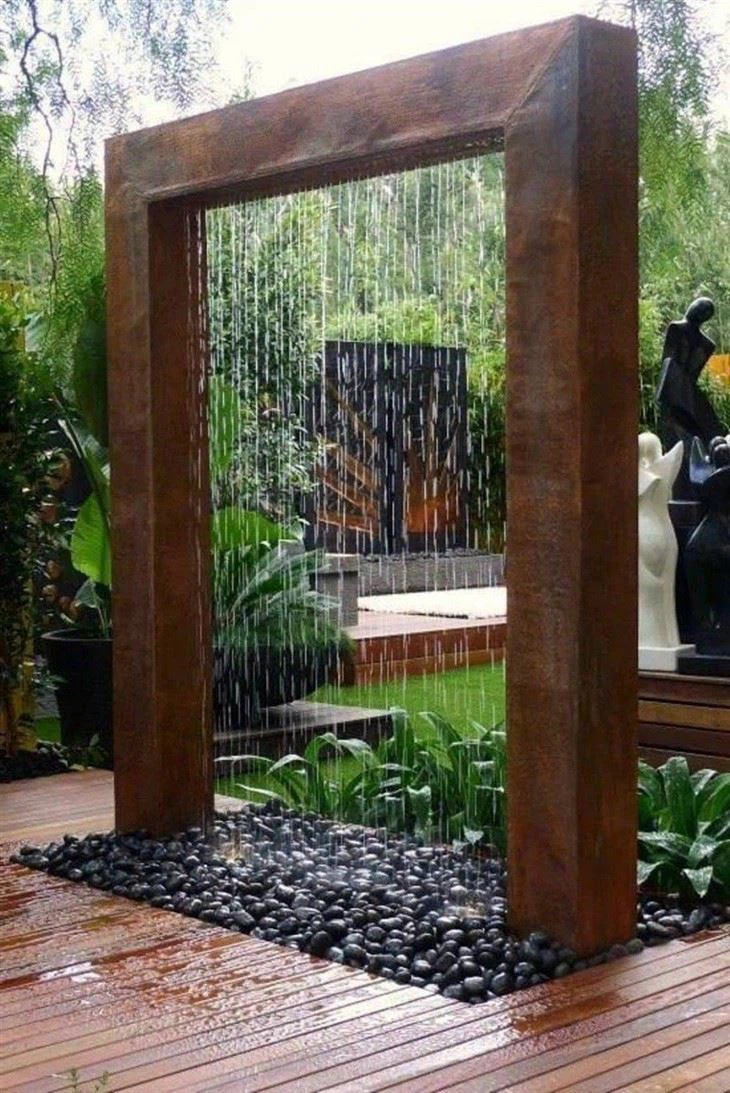 Garden Decoration Corten Steel Water Fountain