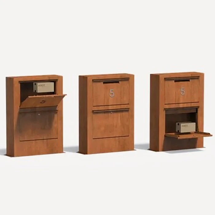 Garden Use Corten Steel Mailboxes