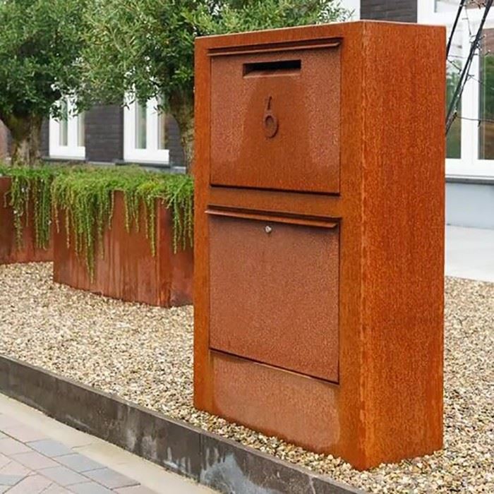 Garden Use Corten Steel Mailboxes