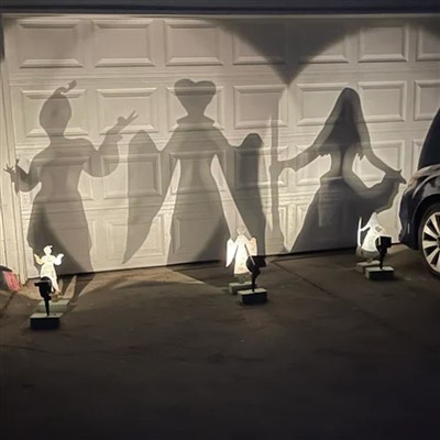Halloween heks silhuet