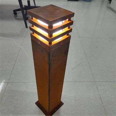 Corten Steel LED Lys Pullert Lys