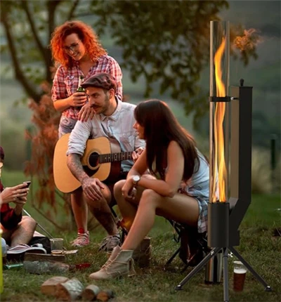Røgfri træpille raketovn